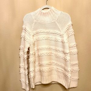 Lou & Grey NWT, size M, cream white chunky sweater